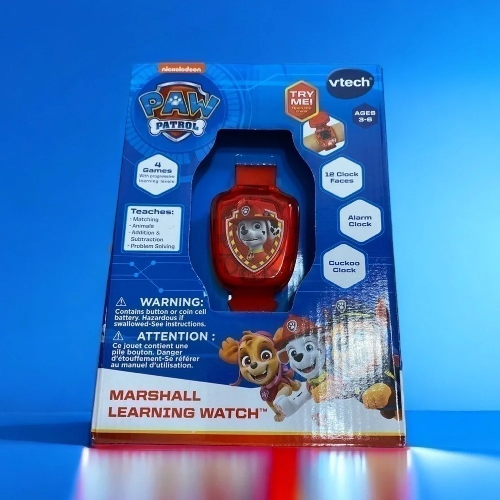 Paw Patrol Marshall Learning Watch V-tech NEW Red
